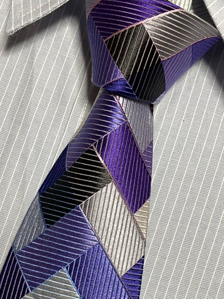 Vestido clásico de lujo multicolor 38 DUCHAMP USADO seda 100 % para hombre Foto 1 de 4