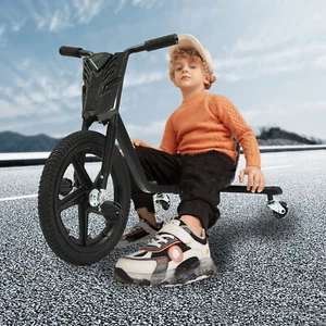 für Kinder, Pedal Go Kart Schwarz Drift Dreirad Pedal Drift Trike Drift Kart - Bild 1 von 23