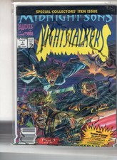 Nightstalkers #1 Blade Vintage Marvel Comics Dragon Quest Advert