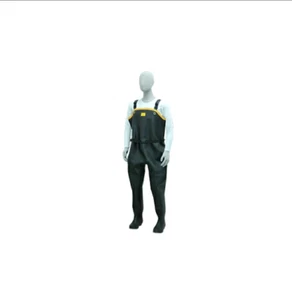 Shibata ND010 Black Rubber Chest Waders - Picture 1 of 2