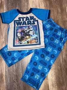 Star Wars Lego Childs 2-Piece Pajamas - Storm Trooper / Darth Vader - XS 4/5 - Picture 1 of 7