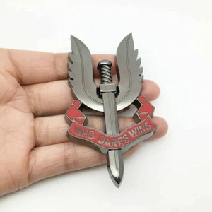 British Army Special Air Service SAS Metall Auto Abzeichen Emblem schwarz - Bild 1 von 1