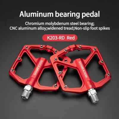 ROCKBROS MTB Bike Platform Pedals Aluminum Bicycle Cycling Sealed Bearing Pedals - Image 1 of 4