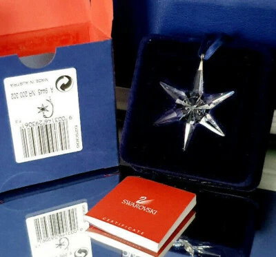 Swarovski Weihnachtsstern Stern Klein 2003 Christmas Ornament 629306 NEU OVP  - Bild 1 von 3