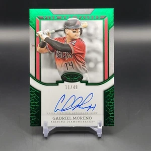 2024 Topps Tier One Gabriel Moreno Tier One Talent Green Foul Auto 11/49 - Picture 1 of 2