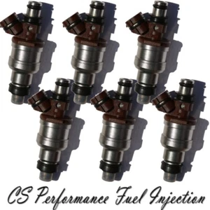 OEM Denso 23250-65020 Fuel Injectors (6) set for 1989-1995 Toyota Pickup 3.0L V6 - Foto 1 di 9