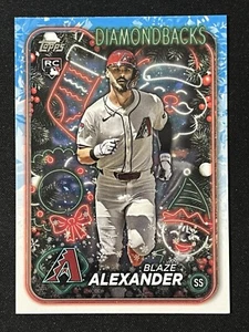 2024 Topps Holiday Blaze Alexander RC Arizona Diamondbacks #H69 Rookie Card - Picture 1 of 2