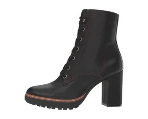 NEW NATURALIZER BLACK LEATHER CONBAT BOOTS SIZE 8 M $185 - Picture 1 of 4