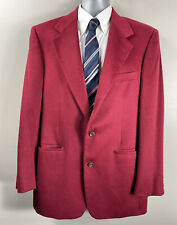 Nordstrom Classics Ing Loro Piana & C Blazer Mens 40 Long Red 100% Cashmere