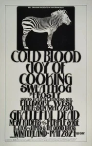 COLD BLOOD JOY OF COOKING THANKS DEAD NRPS Poster Winterland Fillmore W BG282 - Bild 1 von 1
