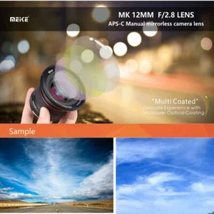 Meike 12mm F/2.8 Ultra Wide Angle Manual Foucs Prime Lens For Olympus M4/3 - Picture 1 of 12