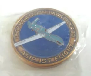 USAF RQ-4 Global Hawk Block 30 - ASIP 1° volo - MONETA MILTARY CHALLENGE 1,5" - Foto 1 di 3