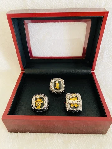 3 PCS Miami Heat Championship Complete Ring Set W Box, ๐บ๐ธ SHIP Cover