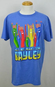 Bayley T-Shirt WWE Superstar Air Dancer Graphic Tee Light Blue NWT - Picture 1 of 2