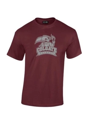 *NEW NCAA Colgate Raiders 100% Cotton Maroon Short Sleeve Shirt Size Small - Image 1 of 4