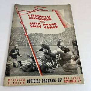 1941 Ohio State Michigan Original Football Program Les Horvath Heisman Trophy - Picture 1 of 19