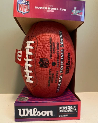 Super Bowl LVII Wilson Official Game Football - Chiefs Eagles Cover