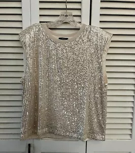 Sequin Muscle Tank - Woman Size Large - Picture 1 of 2