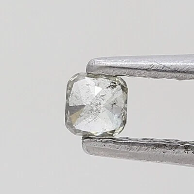 NATURAL DIAMOND 0.10TCW GREENISH GRAY CUSHION BRILLIANT CUT DIAMOND FOR GIFT - Image 1 of 4