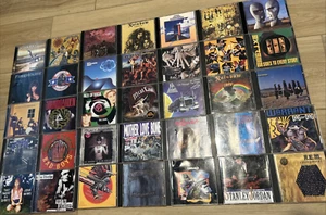 35 CD LOT Rock Rod Stewart Meatloaf Rainbow Dio SoundGarden Cranberries Judas - Picture 1 of 19