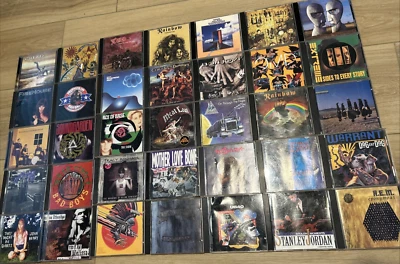 35 CD LOT Rock Rod Stewart Meatloaf Rainbow Dio SoundGarden Cranberries Judas - Image 1 of 4