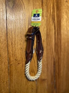 Hundehalsband, Top Paw Lederseil Hundehalsband Gr. Medium 14-18"SALE - Bild 1 von 2