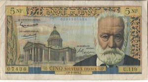 FRANCE BANKNOTE 5 P141a 06.05.1964 GF - Picture 1 of 2