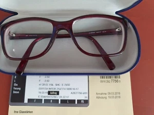 Brille Damenbrille -3,5 Dioptrien Farbe rotbraun neu - Bild 1 von 9