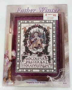 FATHER WINTER CROSS STITCH PATTERN by Teresa Wentzler Leaflet 107 Woodland Santa - Picture 1 of 2