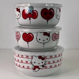 Hello Kitty, San Valentino ��Contenitori in Ceramica per Conservazione Alimenti Coperchio Ventilato - Foto 1 di 5