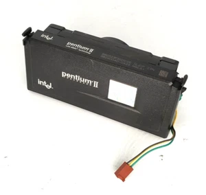 GUTER VINTAGE INTEL PENTIUM II 350MHZ SLOT 1 CPU INTEL KÜHLKÖRPER & LÜFTER RM4-BIN38-1 - Bild 1 von 5