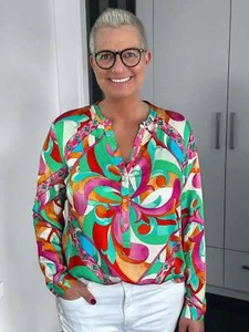 Emily Van Den Bergh - Bluse Scarf  / grün-multicolour - Bild 1 von 7