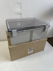 Bud Industries NBB-10273 hellgrau Stil B Kunststoff-Innenbox mit klarer Tür - Bild 1 von 6