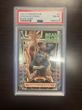 1992-93 TOPPS STADIUM CLUB SHAQ SHAQUILLE O'NEAL BEAM TEAM #21 RC ROOKIE PSA 8