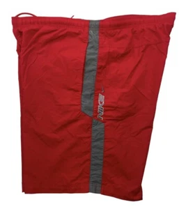 Vintage NIKE Spellout Shorts rot Mesh gefüttert Badehose Boardshorts Herren Gr. XL - Bild 1 von 8