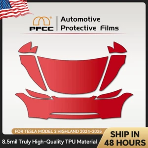 Tesla Model 3 Highland 2024-UP PRO Precut Paint Protection Film Clear Bra PPF - Picture 1 of 21