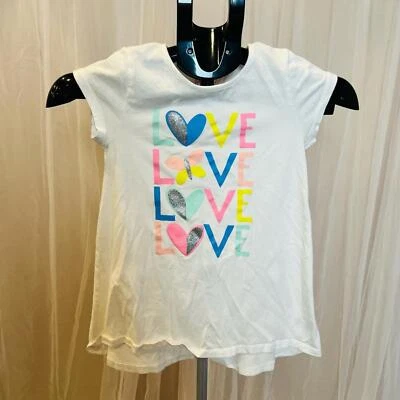 Jumping Beans Girls’ “LOVE” Graphic Tee - Size 7 - Image 1 of 3