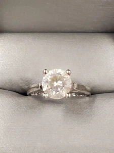 Anillo de plata de ley talla 6 con circonita grande 3,1 gr. - Imagen 1 de 7