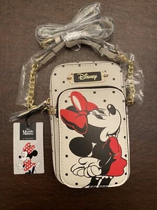 Borsa porta telefono a tracolla Primark Disney Minnie crema con pois neri nuova - Foto 1 di 10