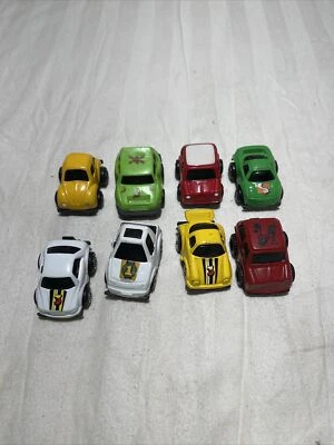 LOTE DE 8 BONS Micro Mini carro vermelho brinquedo de refeição infantil - Imagem 1 de 4