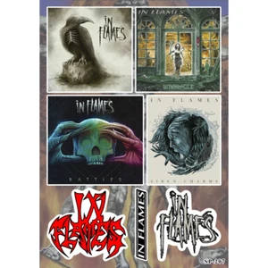 In Flames Albums Sticker Pack | Whoracle Battles Siren Charms Heavy Metal Band - Picture 1 of 1