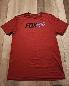 Fox Tech Shirt Herren XL rot/burgund Athletic Performance Premium Blend Foxhead  - Bild 1 von 6