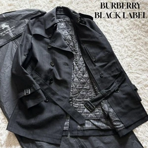 Gabardina forro espiga negra burberry black label talla M de Japón - Imagen 1 de 24
