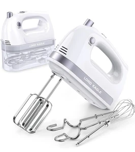 Lord Eagle Hand Mixer Electric Whisk, 400W Power Handheld Mixer for Baking Cake - Picture 1 of 10