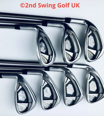 LH Callaway Rogue X Irons / 5-PW+SW / Regular Flex  UST Recoil Graphite Shafts - Image 1 of 4