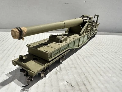 Model Power 99163 HO Scale U.S. Army Big Gun Car #114, No Box - Image 1 of 4