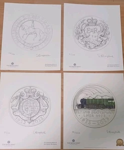 Royal Mint Limited Edition Prints Flying Scotsman Platinum Jubilee 5oz - Picture 1 of 5