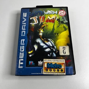 Earthworm Jim (Sega Mega Drive, 1994 PAL) Complete With Manual CIB VGC - Foto 1 di 6