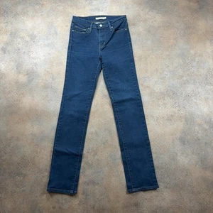 LEVI'S Jeans slim dimagranti donna (26 pollici vita) (29 pollici gamba) slim fit blu - Foto 1 di 13