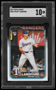 2024 Topps Update #US341 Wyatt Langford SGC 10 - Picture 1 of 2